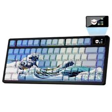  XVX 75% Keyboard with Color Smart Display, L75 Pro Low Blue Kanagawa Theme picture