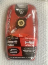 GE Network & Modem Retractable Cable 6ft. PC Apple Compatible Windows Macintosh picture