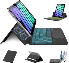 iPad Mini 7 6 Keyboard Case 8.3in Magnetic Touchpad Folio Backlit Cover MePadKey picture