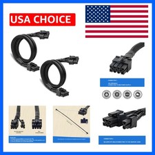 High-Performance 8 Pin to PCIe 6+2 Male Cables for MSI A Series Power Supplies picture