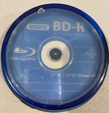 10 Pack Windata Blu-ray BD-R BDR 135 minutes Logo Top Recordable Disc picture
