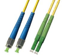 2M Singlemode Duplex Fiber Optic Cable 9/125 FC UPC LC APC Patch Cable Network picture