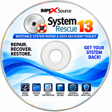 System Rescue CD PC Computer Maintenance Diagnostic Repair Data Recovery Tools picture