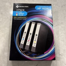 *NEW* Members Mark HP 902 XL Color Cartridges  *Sealed* Cyan Magenta Yellow picture
