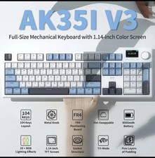 AJAZZ AK35I V3 104-Key RGB Spacer Mount Keyboard | Amazing 8000mAh Bluetooth/2.4 picture