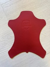 ICONS OF PORSCHE DESIGN EMBOSSED REDLEATHER MOUSE PAD Rare Pre-owned picture