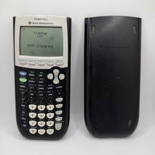 Texas Instruments TI-84 Plus Graphing Calculator Black Tested Working W/Cover picture