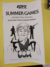 SUMMER GAMES by epyx COMPUTER SOFTWARE for Atari picture