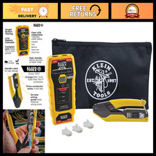 Ethernet Cable Tester & Crimper Kit, Pass-Thru Tech, 50 Connectors for Cat5e/CAT picture