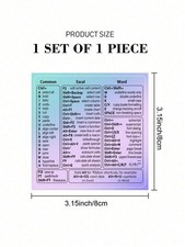 1pc Gradient Color Laptop Keyboard ShortcutSticker,Includes Functional Shortcut picture