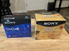 SONY DVD+R 10 Packs X2 (20 Total) 120 Min 4.7 GB NEW Sealed picture