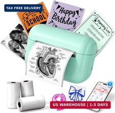 Mini Sticker Printer Portable Inkless Sticker Maker, Smart AI APP picture