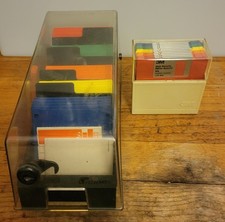 Fellows 3.5 Floppy Disk Storage Box and 3M Storage with Disk picture