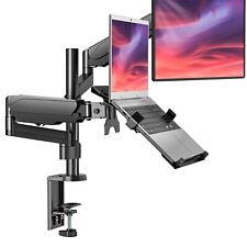 WALI Monitor Laptop Mount Stand, Laptop Gas Spring Arm Mount, Laptop Tray up ... picture