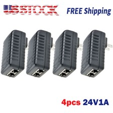 4X POE Injector 24V 1A Wall Plug Ethernet Adapter IP Phone Camera Power Supply picture