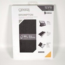 ZAGG Gear4 Brompton Case for Samsung Galaxy Tab S7 5G - Smoke Gray/ Black Clear picture
