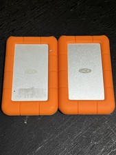 Lot of 2 LaCie RUGU3M2 Rugged Mini Portable External Hard Drive 1TB picture