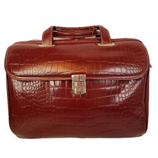 McKlein USA Red Ladies Leather Briefcase Laptop Case Septtembre 15.6