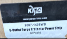 KMC 2607-1406WB 6-Outlet Surge Protector Power Strip 2 Pack picture
