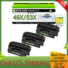 3 PK Q5949X/Q7553X High Yield Toner Cartridges Replacement For HP Use in M2727nf picture