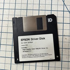 EPSON Driver Disk Software for Color Printers Windows 3.1 3.5