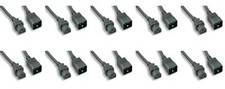 Heavy Duty 12 Awg C20 C21 Universal Jumper Power Cord Black 6FT 2M 10 Pack NEMA picture