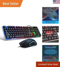 High-Performance Gaming Keyboard & Mouse Combo with RGB Backlighting for PCs picture