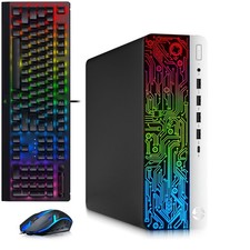 HP 600 G3 RGB Gaming PC i5-7th 32GB RAM 1TB SSD 1TB HDD AMD RX550 RGB-KB&M Win11 picture