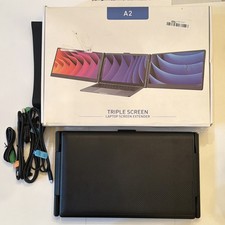 A2 Triple Screen 14” Laptop Screen Extender Carbon fiber Black *Open-box/New* picture