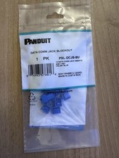 Panduit Port Blocker PSL-DCJB-BU 1 pack quantity of 10 jack inserts w/key Blue picture