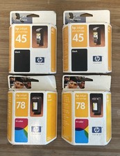 New Genuine HP 45 & 78 Ink Cartridges Black & Tri-Color  picture