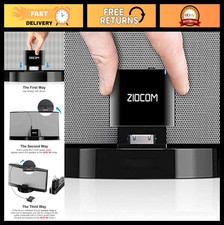 30 Pin Bluetooth Adapter Receiver for iPod iPhone SoundDock, 3.5mm Aux Cable, Bl picture