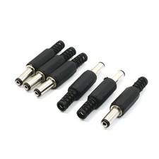 6 Pcs Plastic Cable Guard 2.1x5.5mm Male DC Power Connector picture