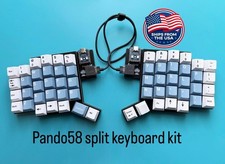 Pando58 Split Ergonomic Keyboard Kit – 58-Key Column Staggered, RP2040 Zero, MX  picture
