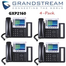 4 Grandstream GXP2160 Enterprise IP Desk Phone 6-Line 4 Color Display Gigabit picture