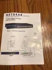 Netgear Connect With Innovation…JFS516 Instruction Manual Only Ships N 24h picture