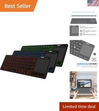 Universal Backlit 7-Colors Bluetooth Touch TV Keyboard with Easy Media Contro... picture