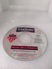 Vtg 1997 Mindscape Print Master Gold Publishing Suite 4.0 Mac Install CD Disc picture