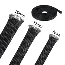 3m PET Braided Cable Sleeve: Expandable Wire Mesh Sleeve for Cable Management picture