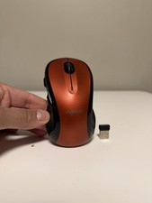 Logitech M510 Wireless Laser Mouse Red Black Includes USB Receiver picture