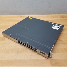 Cisco TNY-WS3750X-3560X 24-Port Network Switch - USED picture