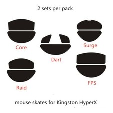 2 Sets Mouse Feet Mouse Skates For Kingston HyperX Pulsefire Surge Dart FPS Core picture