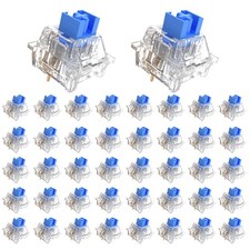 Outemu Keyboard Clickers for 3D Prints,45 Pcs Crystal Blue Keyboard Switch picture