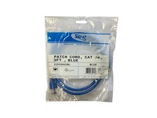 PACK OF 2 ICC ICPCS903BL CAT5e Ethernet Patch Cable 3ft Blue RJ45 Network picture