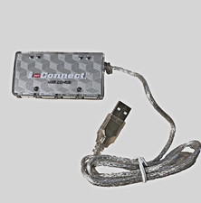 i Dot Connect Mini 4 Port USB 2.0 Hub High Speed 480Mbps Adapter picture