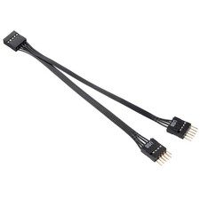 MZHOU Dual USB 2.0 Header Splitter - 9-Pin Motherboard Male to Dual 9-Pin Female picture