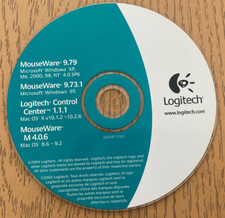 Logitech MouseWare CD 9.79 9.73.1 Control Center Software 2004 Windows Mac picture