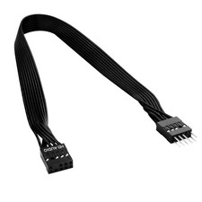 ELFJMZP 30cm PC Motherboard Front Audio Extension Cable - 11.8 inches, Black  picture