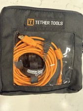 Tether Tools Starter Tethering Kit USB 2.0 Mini-B 5 Pin Cable 15 Ft (Orange) picture