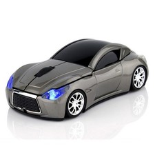 MGbeauty USB Wireless Mouse Sports Car Ergonomic 112*55*40mm, Gray  picture